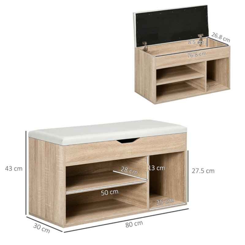 Engineered Wood Storage Bench