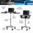 Folding Table Laptop Cart, Graphite
