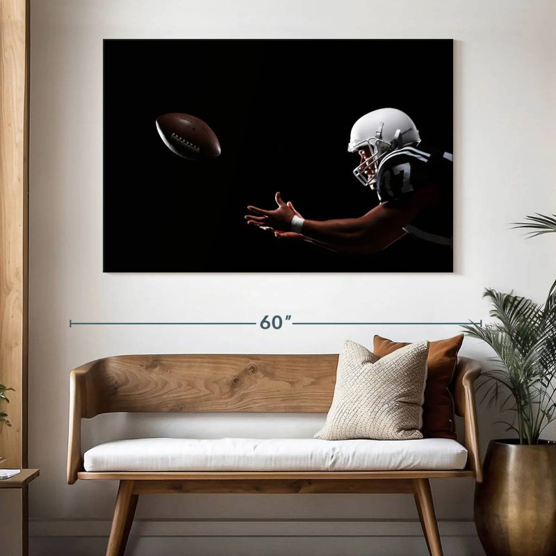 Joueur de football Sireci, H 34 po x l 51 po