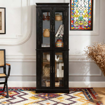 Vitrine lumineuse vitrée