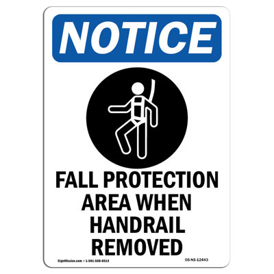 Fall Protection Area Sign