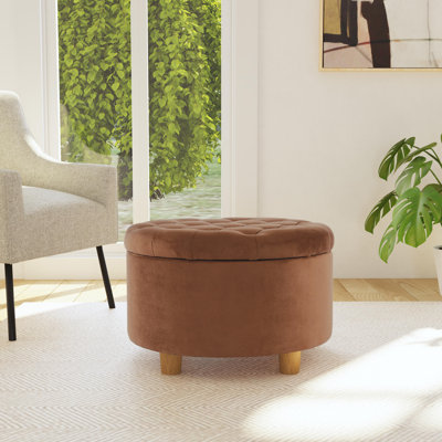 Bhismpal Velvet Ottoman