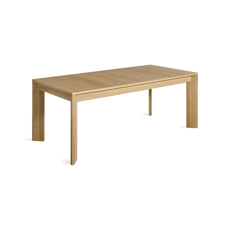 Moreover Solid Wood Dining Table, White Oak, 37" W x 104" L