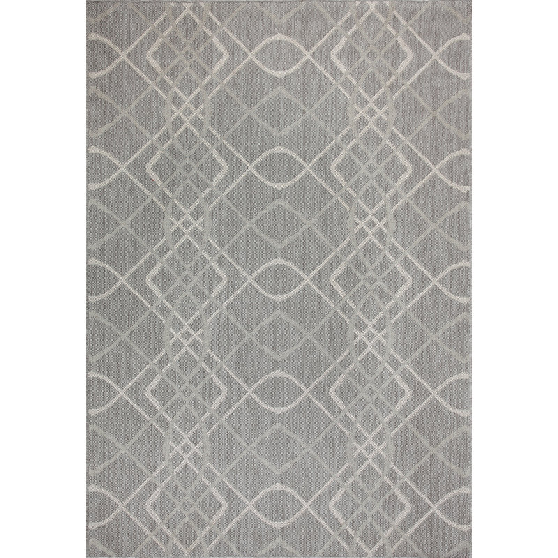 Geometric Indoor Rug, Rectangle 3'11" x 5'7"