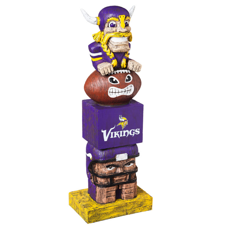 Statue de jardin d'intérieur / extérieur NFL New York Giants, H 12 po x l 4,41 po x P 3,15 po, Vikings du Minnesota