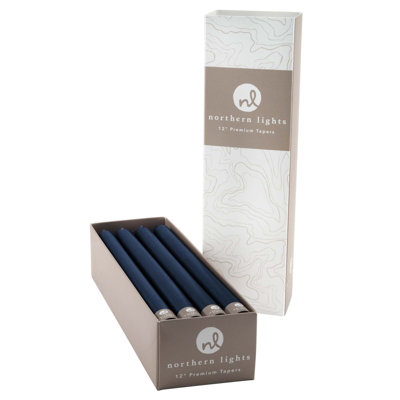 Northern Lights Unscented Taper Candle