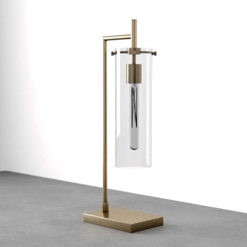 Lampe en laiton antique 24 po Gilbert