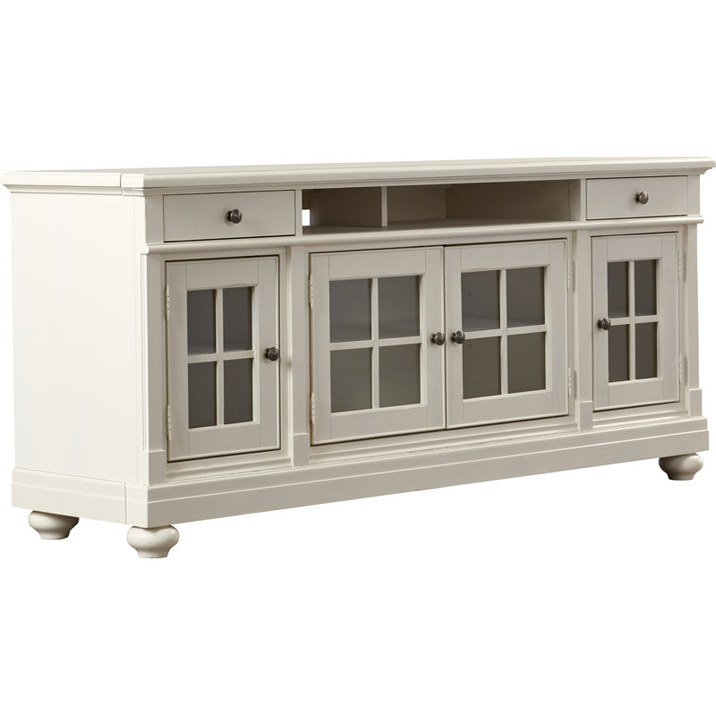 Baroncourt TV Stand, White, 32" H x 62.25" W x 19" D