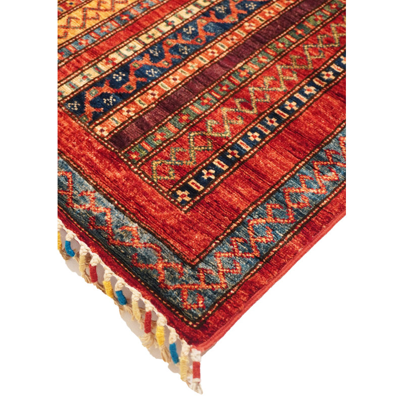 Aryana Hand Woven Wool Striped Area Rug