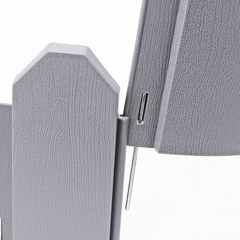 Gratz 114.3cm H x 88.9cm W Grey Composite Lawn Edging