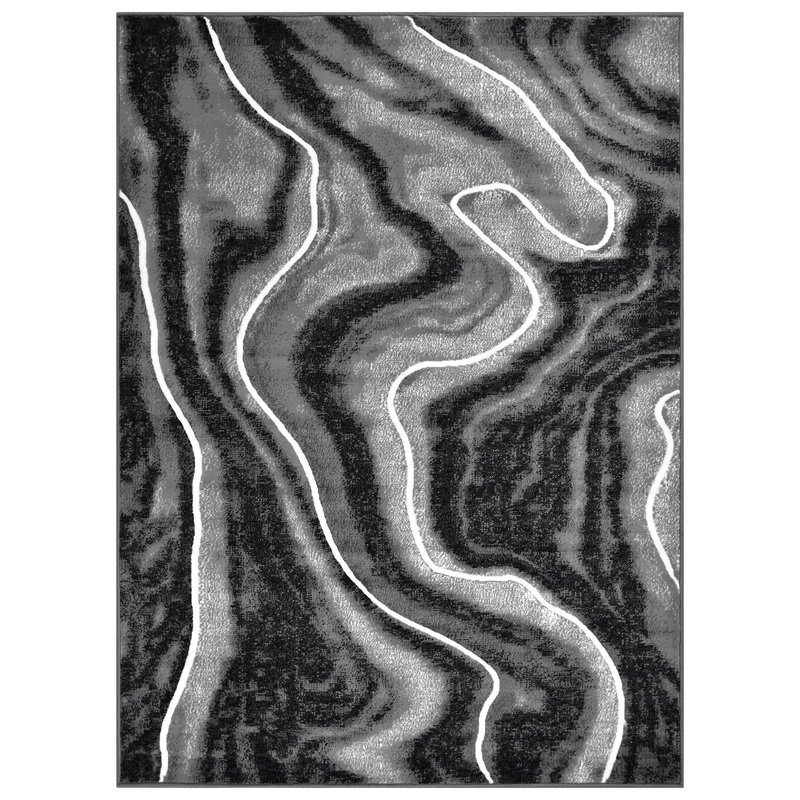 Abstract Indoor Rug, Rectangle 7'10" x 10'
