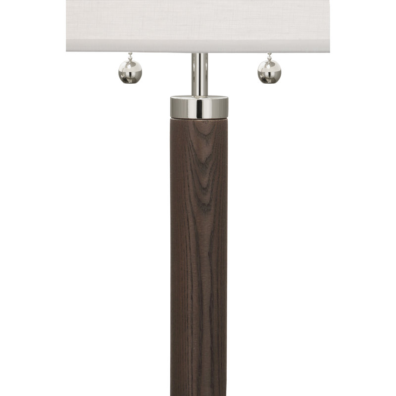 Dexter Table Lamp, Dark Walnut/Polished Nickel