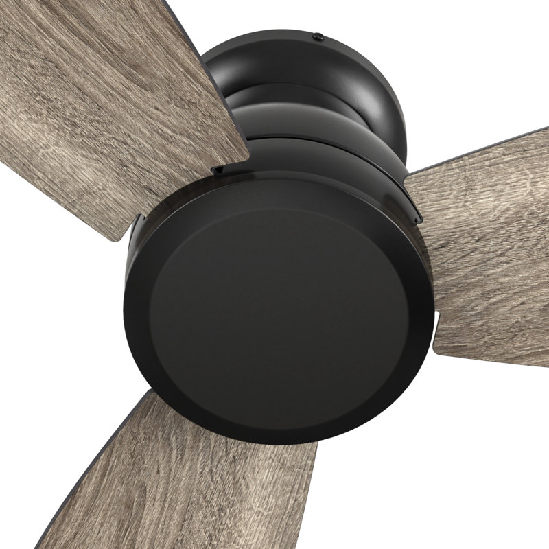 44"  3 - Blade Ceiling Fan with Remote Control, without Light, Brown