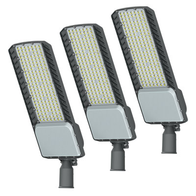 Paquet de 3 lumières de stationnement à DEL de 300 W et éclairage extérieur commercial imperméable de 60000Lm et 6000K 