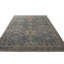 Rug & Kilim's Homage Geometric Floral Green And Blue Wool Custom Rug-1713843639