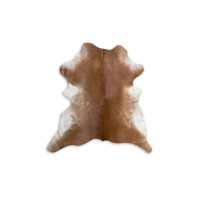 Tapis en cuir de veau brun clair 24 po x 36 po x 1,5 po