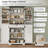 72" Farmhouse Kitchen Pantry Storage Cabinet With 12 Door Shelves, 6 Adjustable Shelves and 1 Hidden Drawer-489284935