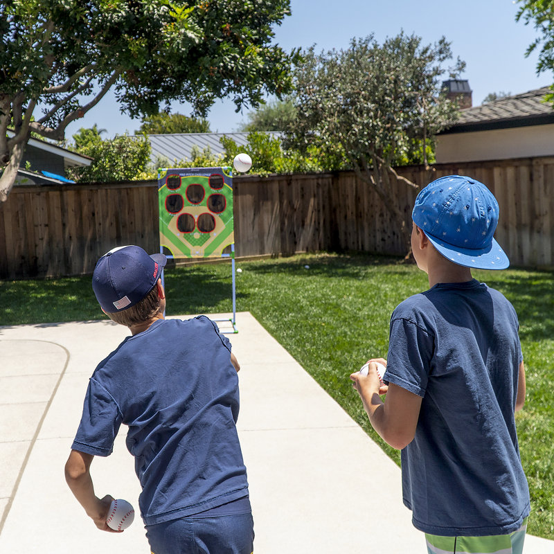 GoSports Pro Pitch Challenge Baseball Toss Game Set with PVC Frame