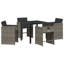 4 - Person Patio Dining Set with Rectangular Table , Cushions Included-110993121-110993116