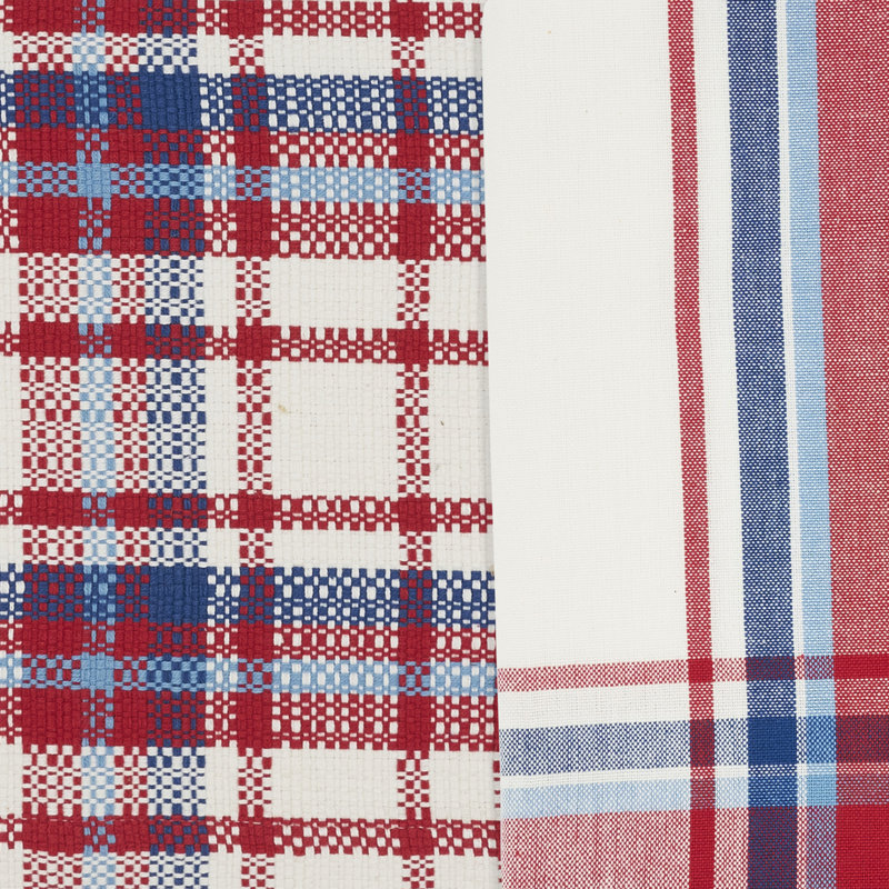 Classic Plaid Placemat & Napkin Set (Set of 4) – Americana Cotton Table Linen for Memorial Day, Fourth of July & Everyday Entertaining