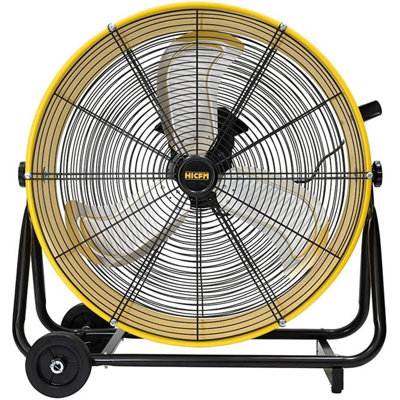 Drive Drum Fan In Yellow With High Efficiency EC Motor, Variable Speed Control, Low Noise