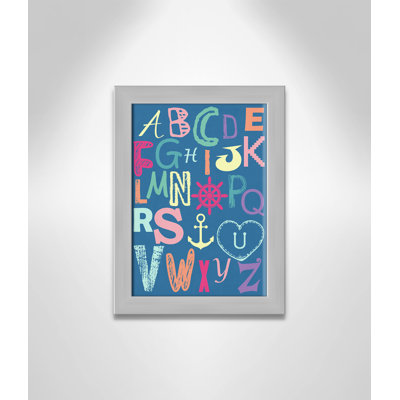Alphabet imprimé sur papier
