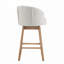 Tabourets de comptoir pivotants 33,25 po avec structure en bois d'hévéa massif-2141525680