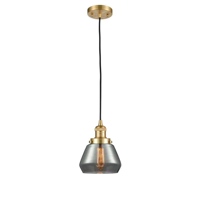 Chill 1 - Light Single Pendant, Matte White Cased, Satin Gold, 128.63" x 7" x 7"