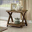 Ensemble de tables basses en chêne clair antique avec 2 tables de bout - salon transitionnel, assemblage facile