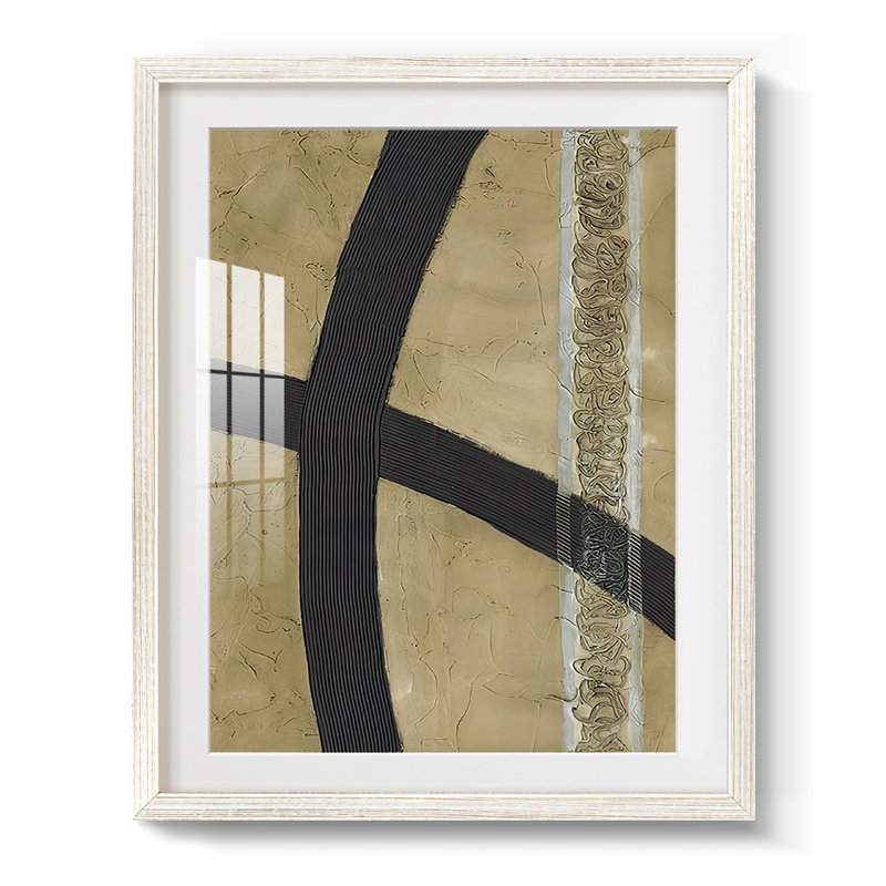 Impression de marques II - Impression encadrée, H 28,5 po x l 20,5 po, Blanc