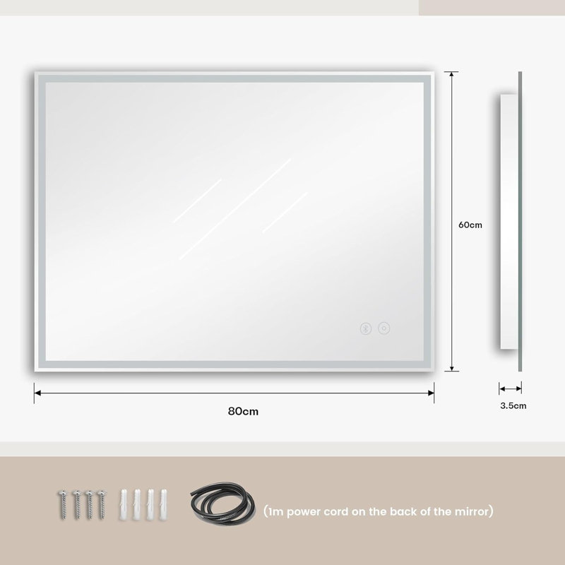 Rectangle Mirror, W80xH60CM