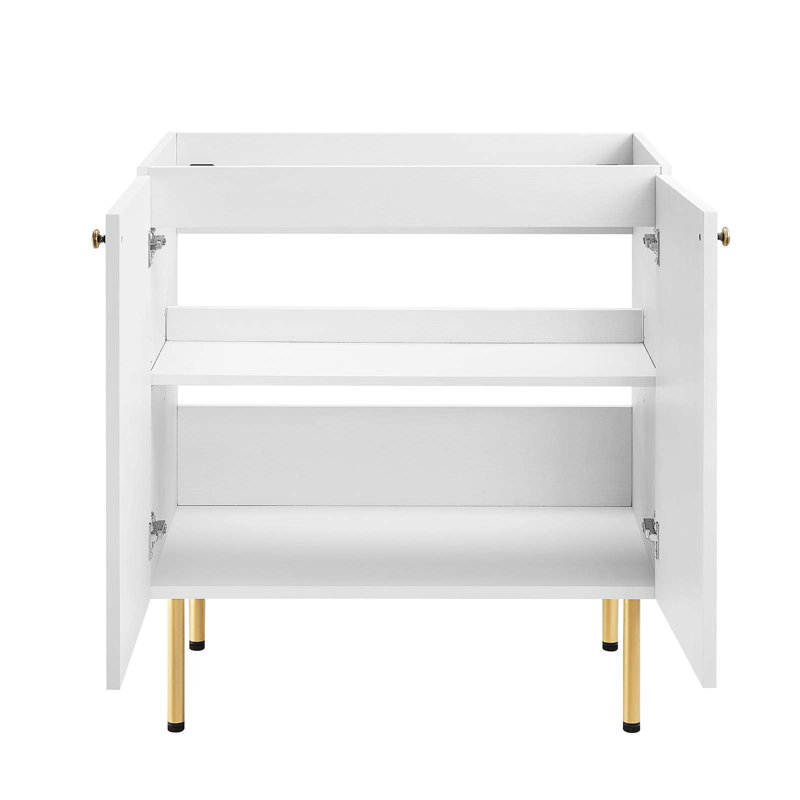 Base de meuble-lavabo simple 29,5 po Modway, Blanc
