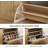 39.4" Shoe Storage Bench With Cushioned Seat & 2 Flip Drawers-836130956