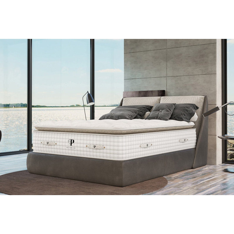 PlushBeds Organic Bliss 14" Medium Pillowtop Latex Mattress, California King
