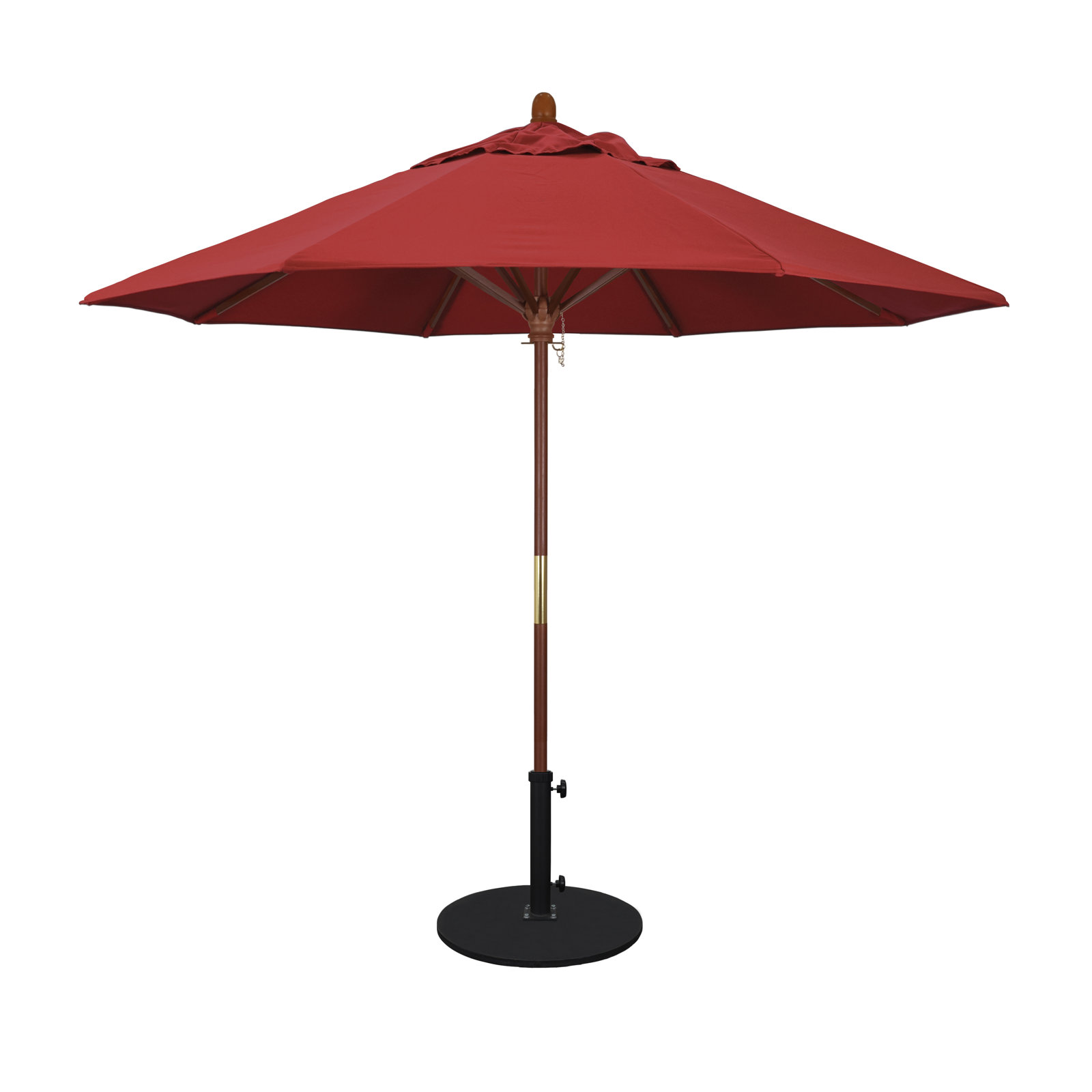 Manford 9' Umbrella, Red- Olefin