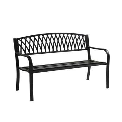 Banc de parc en acier à l’arrière Marmarth