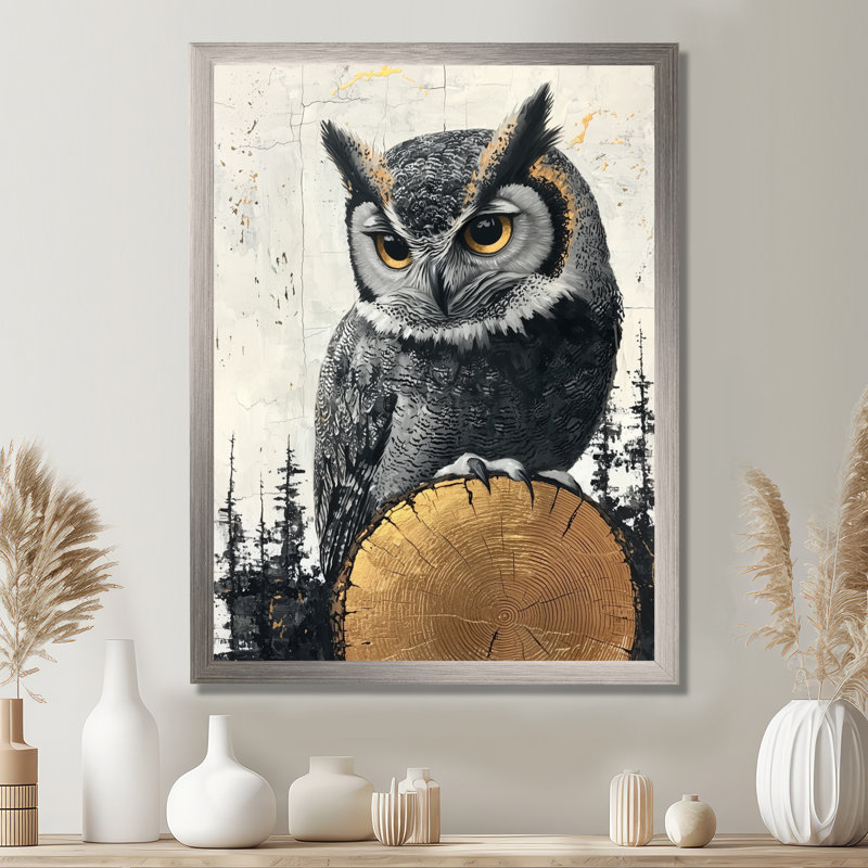 Gilia - animaux, art mural, H 40 po x l 30 po, Impression de cadre photo, Argent argent