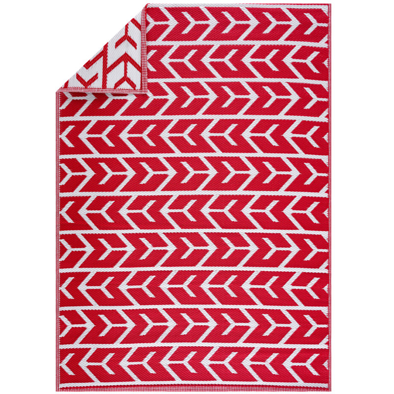 Charlean Geometric Indoor / Outdoor Rug, Rectangle 4' x 6'