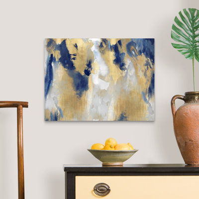 Reproduction d’art sur toile abstraite « taches d’or » par David Moore