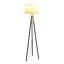 Lampe sur pied en laiton doré moderne à trois pieds Sway