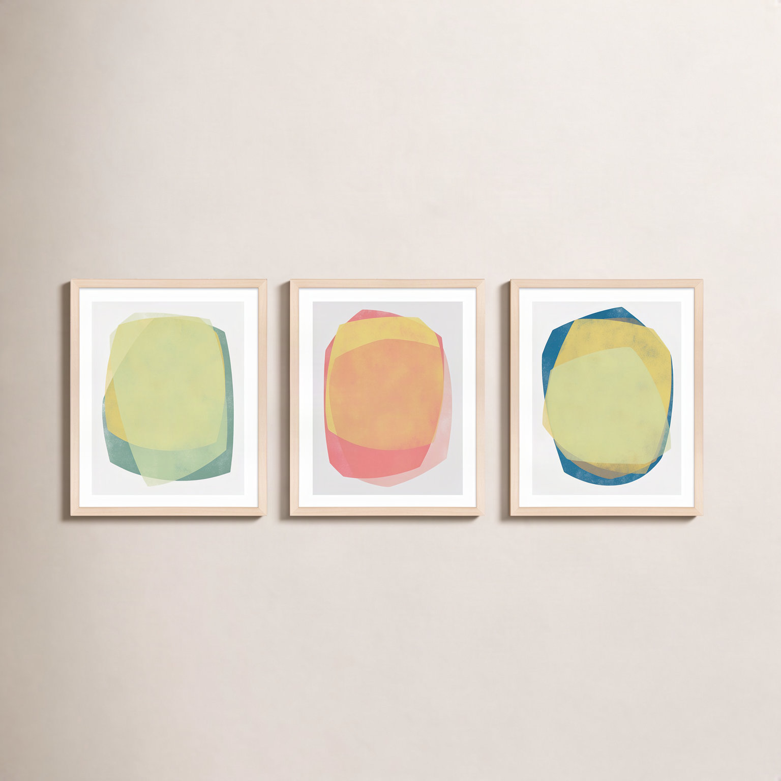 Eclipse 1-3 by Jacques Pilon, 20" H x 48" W, Maple