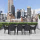 Interlude 126'' Rectangular 8 - Person Outdoor Dining Set