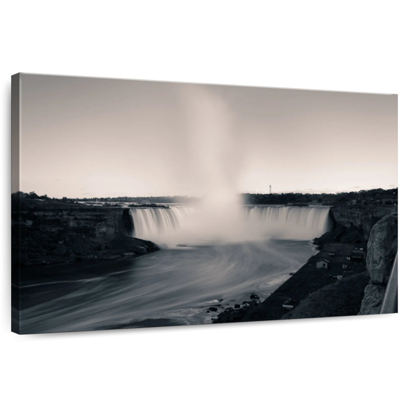 Alvord Monochrome Niagara Falls, 20" H x 30" W