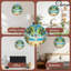 Horloge murale palmier tropical