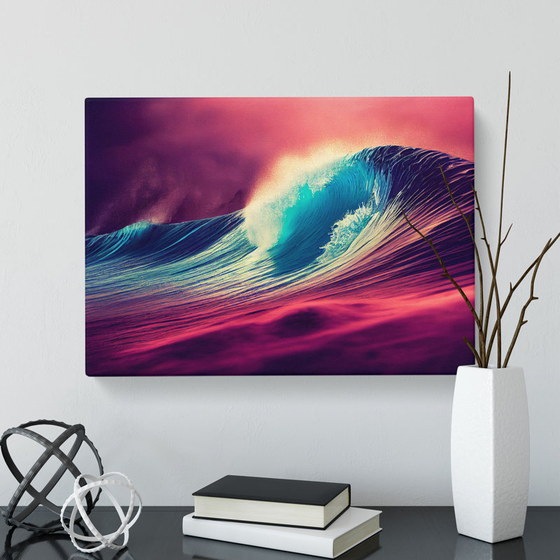 Wave Vol.1 - Wrapped Canvas Painting, 50cm H x 76cm W x 3cm D