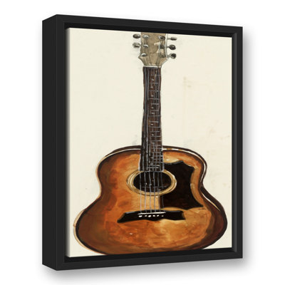 Guitare traditionnelle encadrée sur toile