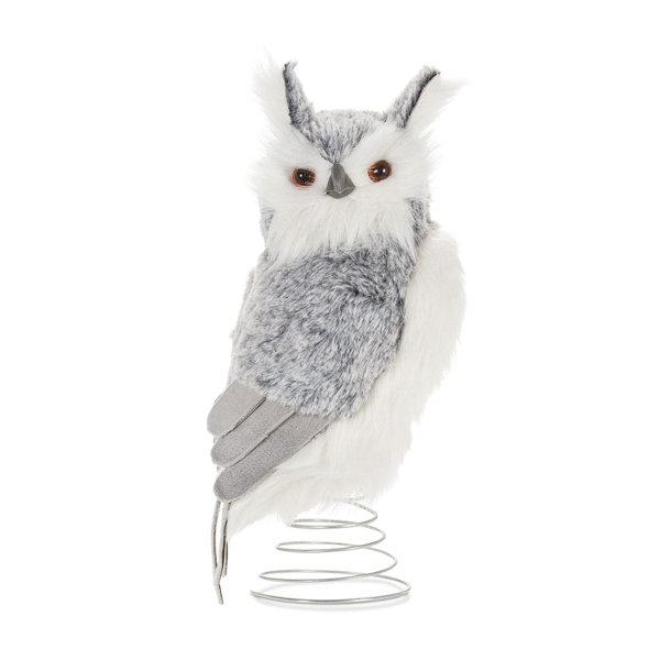 Owl Tree Topper  Snowy Owl Handmade Fair Trade Holiday Decor