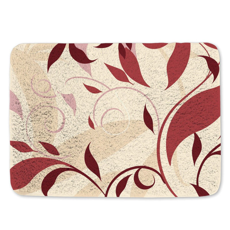 Kamenice Microfiber / Microsuede Non-Slip Bath Mat, 17"W x 24"L
