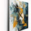Horloge murale «Bliss Of Happiness» en jaune et bleu III - Collages abstraits surdimensionnés-99634326