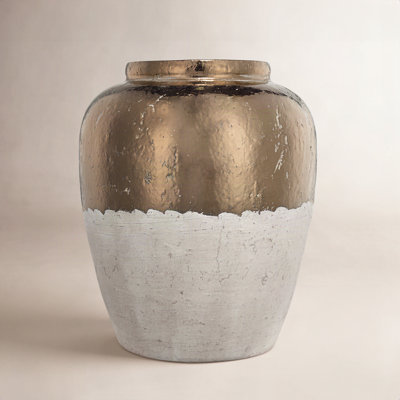 Libra 15.8'' Handmade Terracotta Table Vase